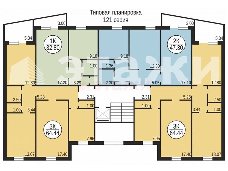 Квартира 65,00 м2 по улице 50лет Октября 54 в Тюмени - продается за 3800000 рубл